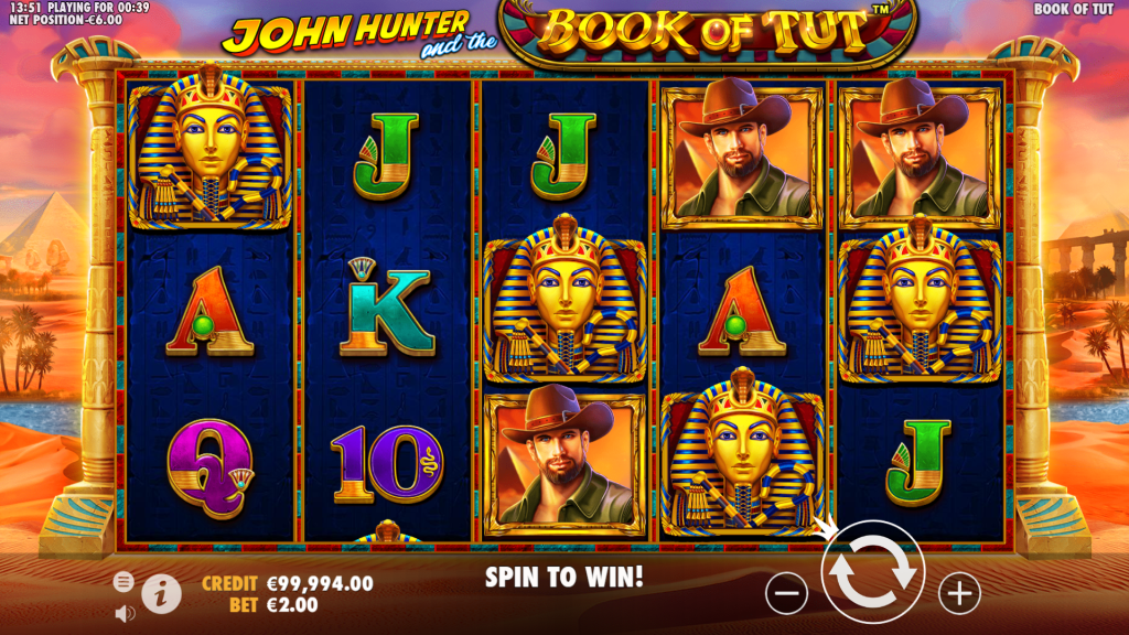 John Hunter and the Book of Tut Slot