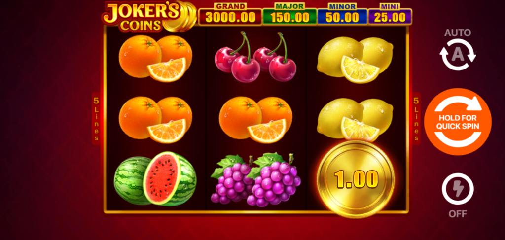 Joker's Coins: Hold & Win Slot